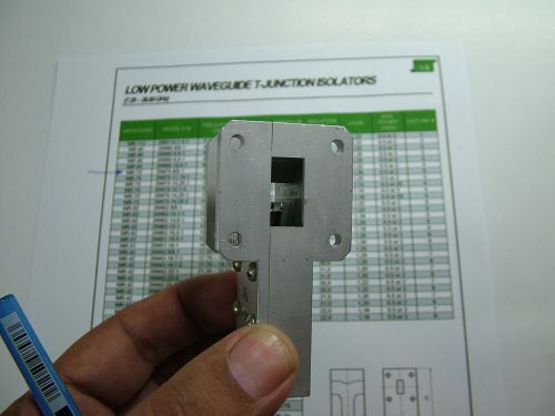 WAVEGUIDE ISOLATOR WR75  10GHz to 15GHz  20db Isolation  ARGUS