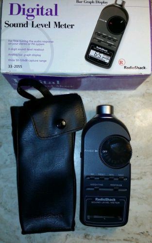 Radio Shack Digital Sound Level METER FREE SHIPPING w- box/case Model 33-2055