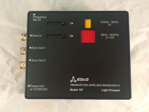 EG&amp;G Instruments Model 197 Precision Light Chopper