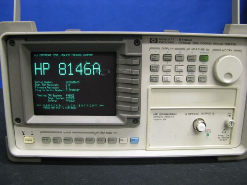 Agilent 8146A Optical Time Domain Reflectometer w/ 81463SH Module 1550nm, OTDR