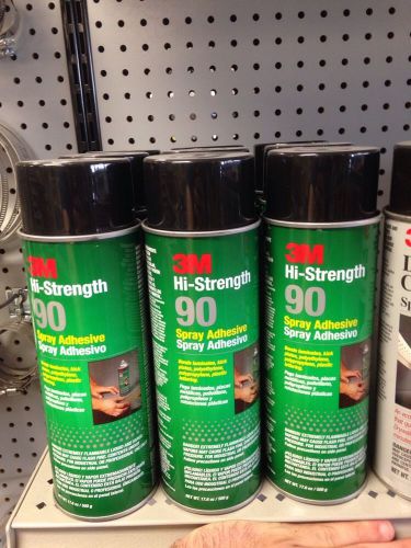 3m hi-strength model 90 spray adhesive high temp 17.6 oz cans case of 3 cans for sale