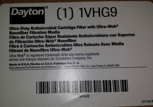 DAYTON 1VHG9 wet/dry VACUUM VAC  CARTRIDGE FILTERS