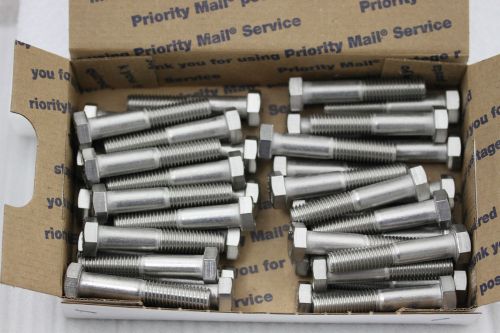 40 PC. 1/2-13 X 2 3/4 316 SS HEX HEAD BOLTS S31600  F-11