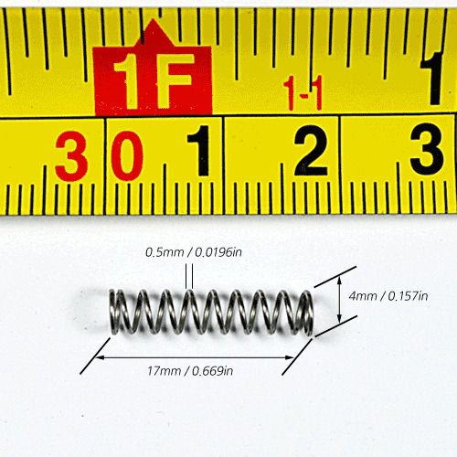 100ea 540compression springs 0.0196&#034;wdx0.157&#034;odx0.669&#034;fl yuhan spring co. for sale