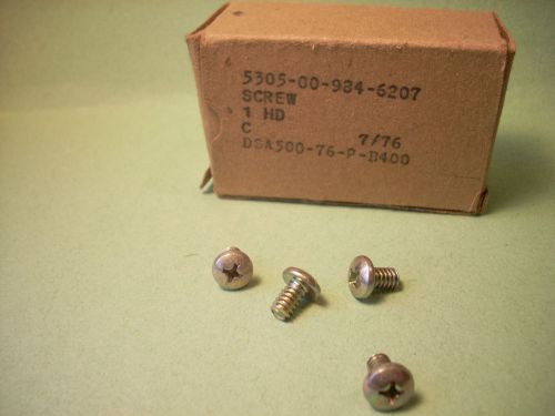 100 EA HD 2A THREAD SCREW,MACHINE, P/N: MS35206-260 NSN: 5305-00-984-6207