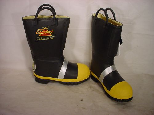 THOROGOOD HELLFIRE NFPA FIRE DEPT FIREFIGHTER FIREMAN FIRE BOOTS 8.5W 120314