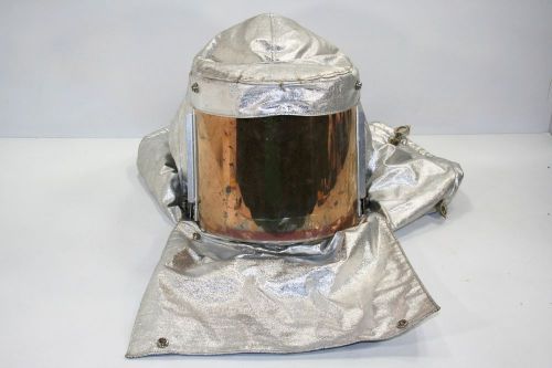 * NSN ALUMINIZED PROXIMITY FIREMAN&#039;S HOOD 8415-01-268-3472 w/ LIFT-UP VISOR