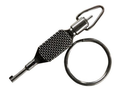 Zak Tool Police Tactical Polymer Stealth Knurled Flat Swivel Handcuff Key ZT9P