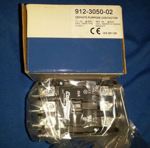 NEW Emerson Copeland 912-3050-02 3P 50A  240V Coil Definite Purpose Contactor