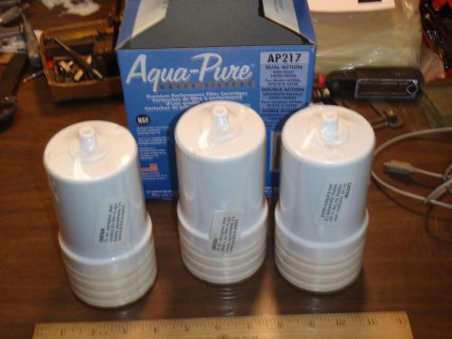 AQUA PURE NEW AP217 QTY of 3 DUAL ACTION FILTER