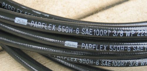 47&#039; FEET PARKER PARFLEX 550H-16 SAE 100R7 3/8 WP HYDRAULIC HOSE 2250 PSI 113302