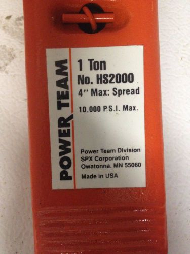 Power Team Hydraulic Spreader 1 ton 4&#034; spread