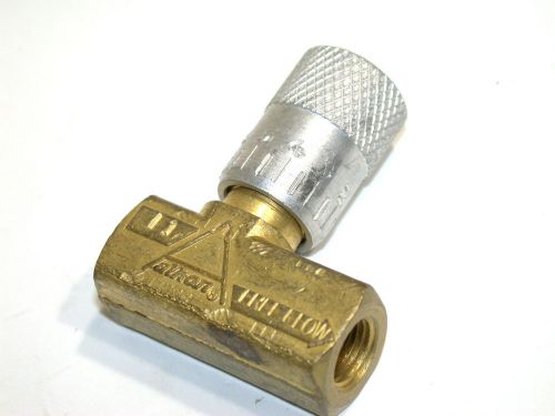 ALKON 1/8&#034; BRASS FLOW CONTROL VALVES F1