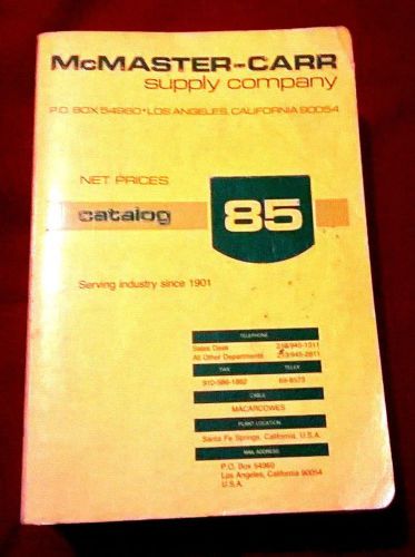 1979 McMASTER-CARR SUPPLY CO, CATALOG #85  ASBESTOS LITIGATION RESOURCE