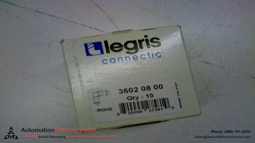 LEGRIS 3602 08 00 *BOX OF 10* FITTING ELBOW STUD, NEW