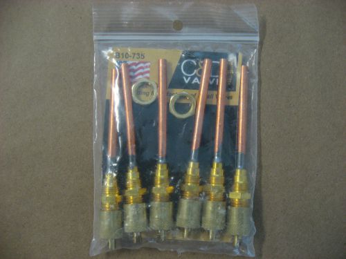 C&amp;D B10-735 VALVES PACK OF 6 C &amp; D B 10-735 Universal line Service Valve A/C