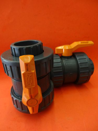 GRS 2&#034; Ball Valve PVC Soc by Soc Both pieces