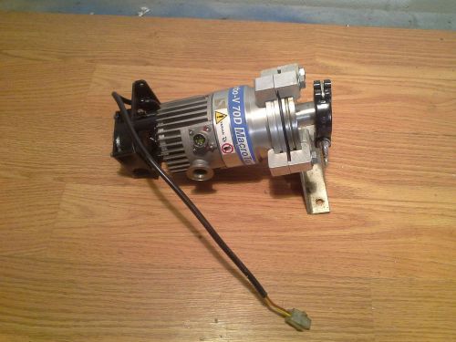 Varian Model: Turbo-V 70D. MacroTorr Pump w/ Fan. P/N: 9699361