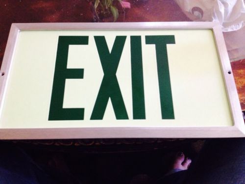 Photoluminescent Exit Sign