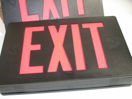 NEW EMERGI-LITE 120-347VAC LED EXIT SIGN BECLXN4R-D