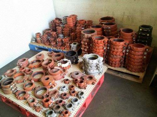 Lot fire sprinkler coupling victaulic ,  zero flex,  gruvagrip, gruvlok couplox for sale