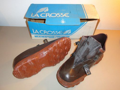 LACROSSE HEAVY DUTY  WATERPROOF MEN&#039;S  OVERSHOE 5 &#034; HIGH SZ 8