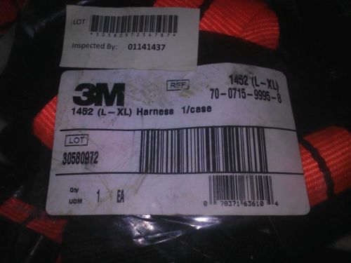 3M 1452 (L-XL) Full Body Harness,L/XL,310 lb.,Orange New FACTORY SEALED BAG!