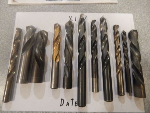 Straight Shank Twist Drill  Bits lot of 11 Pcs.