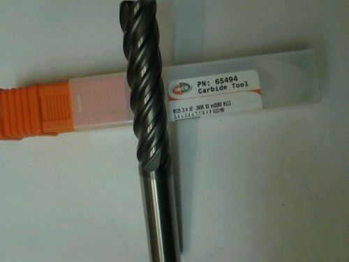 IMCO SOLID CARBIDE ENDMILL ENDURO MILL M525 3/4 DIA  5 FLUTE .060r  P/N 65494