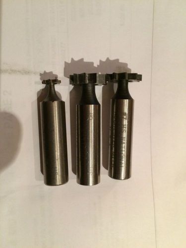 NATIONAL SET OF 3, #7, #9, #303 OAL HIGH SPEED WOODRUFF CUTTER, NIB