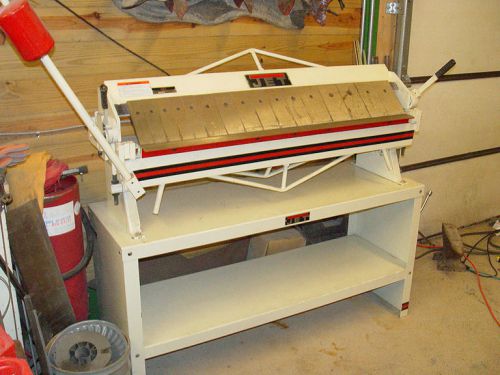 JET 48in. Bench Box &amp; Pan Brake, Model# BP-1648N and stand