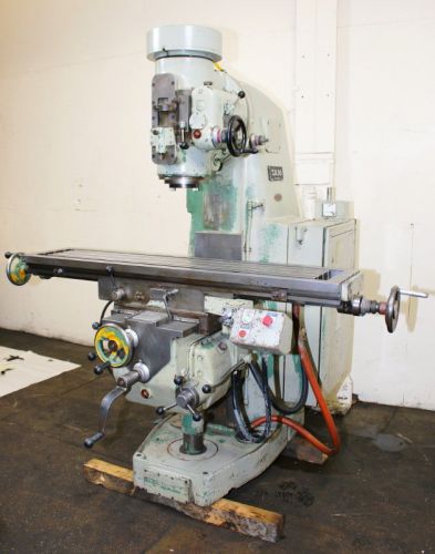 59&#034; Tbl 10HP Spdl Sajo VF-54PA VERTICAL MILL, #50Taper, Quill, Swiveling Head, P