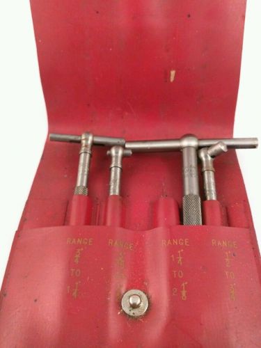 Lufkin Telescoping Gages No. 79-M Four Piece Set 5/16&#034;-2 1/8&#034;