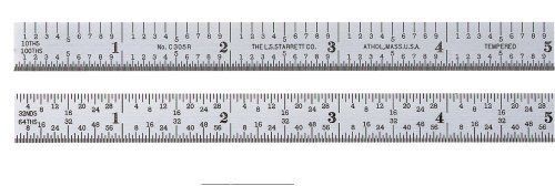 Starrett C305R-6 Full Flexible Steel Rule W/ in Graduations, 5R 6&#034;