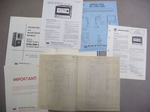 Blue M CW5512G-1 150H Ultra Temp Oven Operation Parts Manual Convection Honeywel