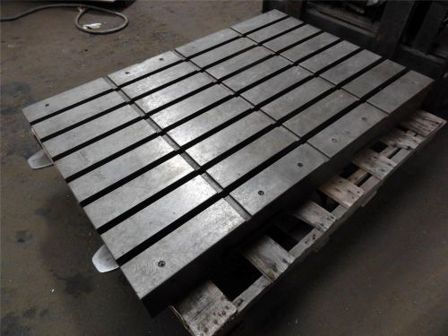 Clean devlieg t-slot table 32&#034; x 48&#034; x 5-1/4&#034; e-table index boring mill cnc hbm for sale