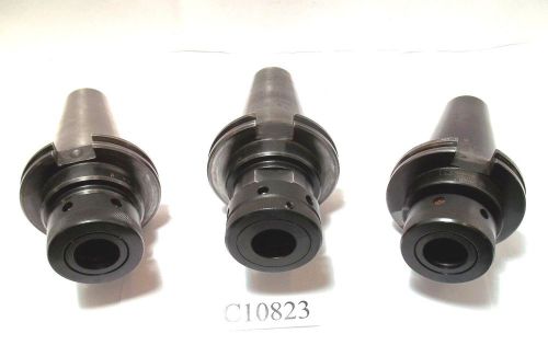 3 PC SET CAT50 TG100 COLLET CHUCKS KENNAMETAL &amp; OTHER CAT 50 TG 100 LOT C10823