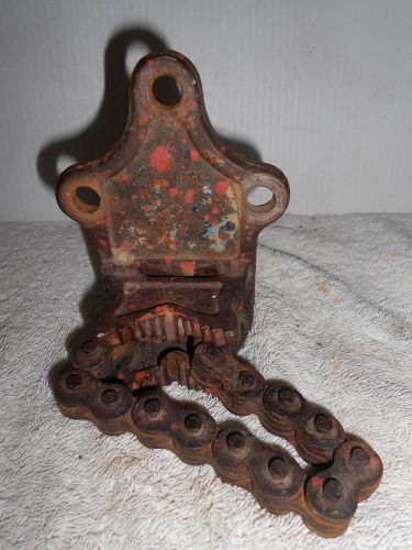 Vintage  GENUINE J.H. WILLIAMS VULCAN  NO. 1 Pipe Chain Vise