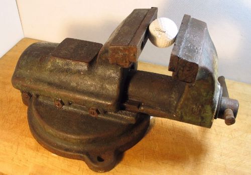 Fpu heavy duty 5&#034; bench vise vintage poland  pj wk 125 machinist for sale