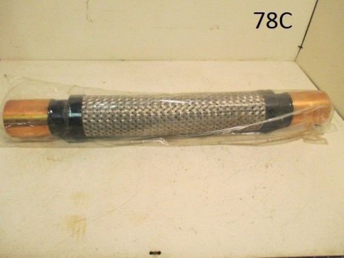 Stainless Flex Line Hose Copper Coupling 2 3/4&#034; Port NIB