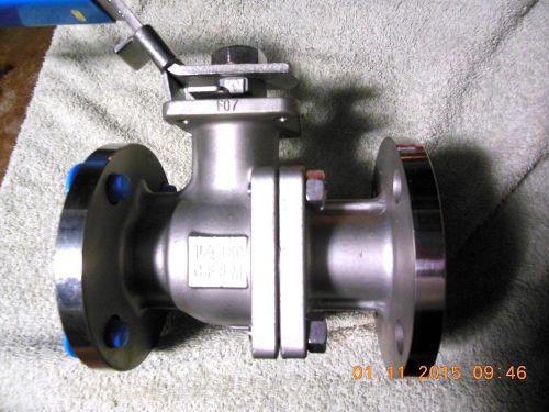 A-T CONTROLS 90-F1 BALL VALVE 1-1/2&#034; CLASS 150 / 316 SS / FLANGED