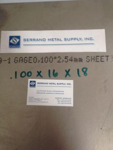 TITANIUM 6AL-4V SHEET .100  X  6  x  13