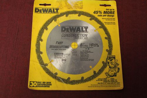 Dewalt Dw9155 6-1/2&#034; 18 Tooth Carbide Tip Saw Blade 5/8&#034; Arbor New