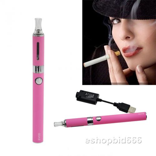 Sale EVOD MT3 Vaporizer Clearomizer Starter Kit E PEN 900mAh +USB Charger Pink