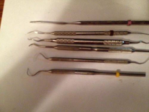 Mixed Lot of 6 Dental instruments - Star Dental, Suter, Nordent, Misdom-Frank