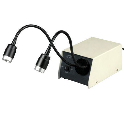 2 large bulb led microscope dual gooseneck lights for sale