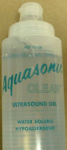 2x PARKER REF 03-08 LABS AQUASONIC CLEAR ULTRASOUND GEL 8.5 oz, 0.25 Liter