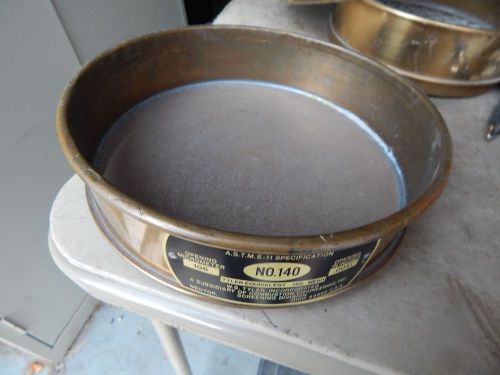 U.s. standard testing sieve &#034; w.s. tyler&#034; # 140 for sale