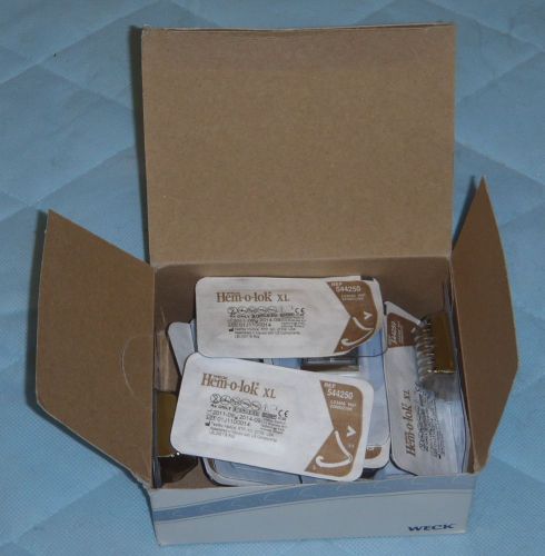 Weck Hem-o-lok XL 544250 Non-absorbable Polymer Ligation Clips Lot Of 12