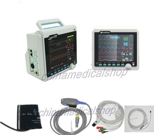 CE &amp;FDA ICU Vital signs Patient Monitor NIBP SPO2 PR TEMP RESP ECG ETCO2+Printer